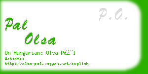 pal olsa business card